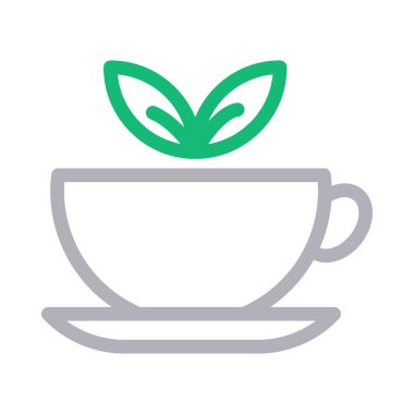 bitkisel vektör renk çizgisi simgesi