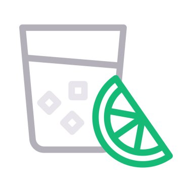 içecek vektör renk çizgisi simgesi