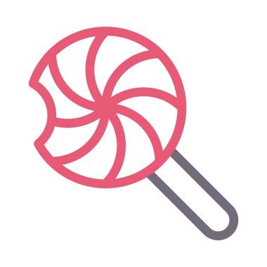 Şeker vektörü renk çizgisi simgesi