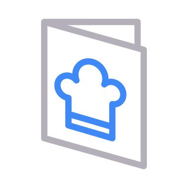 yiyecek vektörü renk çizgisi simgesi