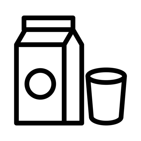 Εικονίδιο Φορέα Του Γάλακτος Λεπτή Γραμμή — Διανυσματικό Αρχείο