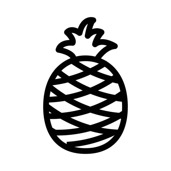 Vector Fruta Icono Línea Delgada — Vector de stock