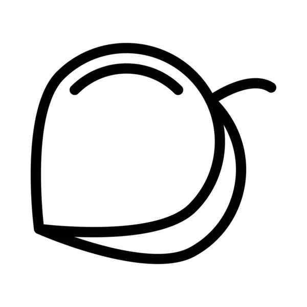 フルーツベクトルの細い線のアイコン — ストックベクタ