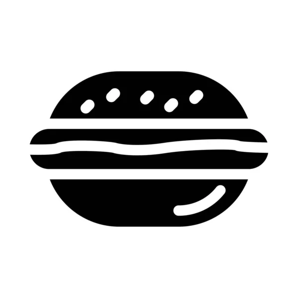 Fast Food Vector Glyph Flat Icon — Stock Vector