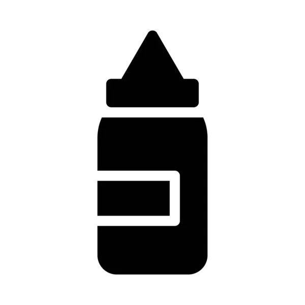 Sauce Vecteur Glyphe Plat Icône — Image vectorielle