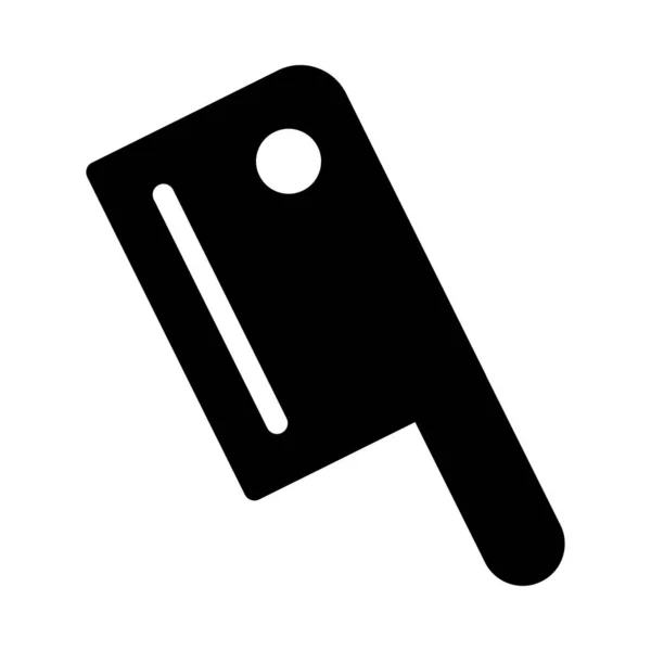 Couteau Vecteur Glyphe Plat Icône — Image vectorielle