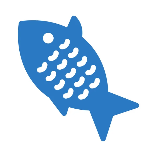 Fish Vector Glyph Colour Icon — Stock Vector