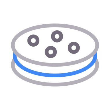 bisküvi vektör renk çizgisi simgesi