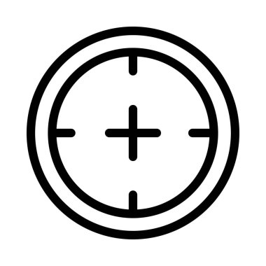 hedef vektör ince çizgi simgesi