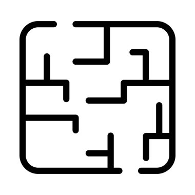 oyun vektörü ince çizgi simgesi