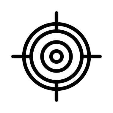 odaklanmak vektör ince çizgi simgesi