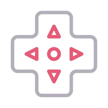 oyun vektör renk çizgisi simgesi