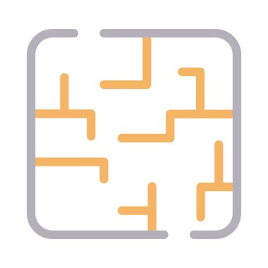 oyun vektör renk çizgisi simgesi