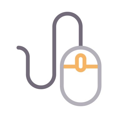 Tıklama vektör renk çizgisi simgesi