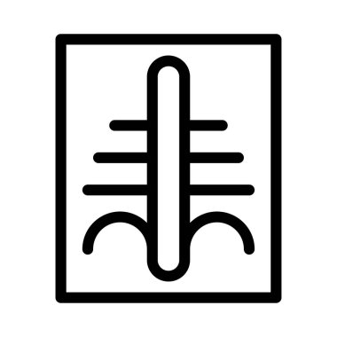 tıbbi vektör ince çizgi simgesi