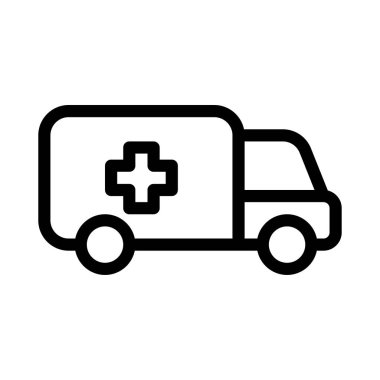 acil vektör ince çizgi simgesi