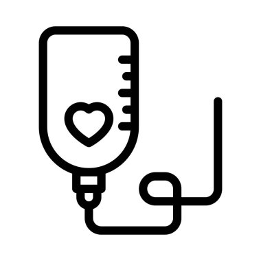 IV vektörü ince çizgi simgesi