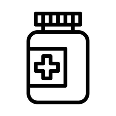 Şurup vektörü ince çizgi simgesi