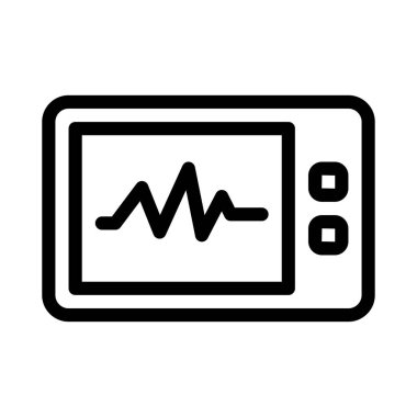 vektör ince çizgi simgesini izle