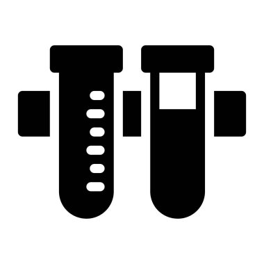 Tüp vektör düz simge