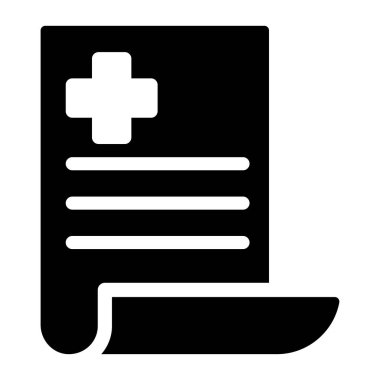 tıbbi vektör sembolü düz simge