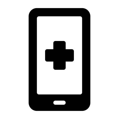 tıbbi vektör sembolü düz simge