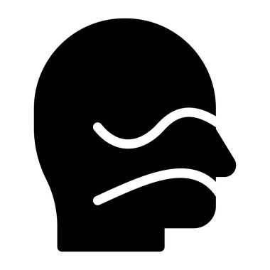 nefes vektör düz simge