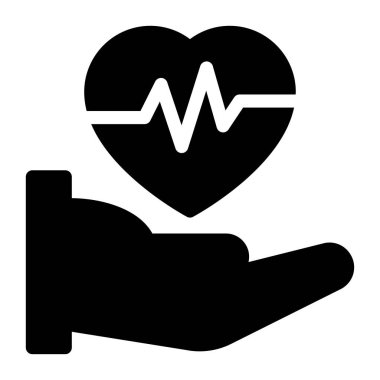 sağlık vektörü sembolü düz simgesi