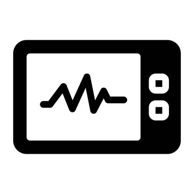 vektör glyph düz simgesini izle