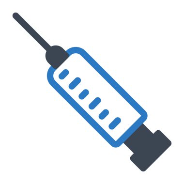 Şırınga vektörü renk simgesi