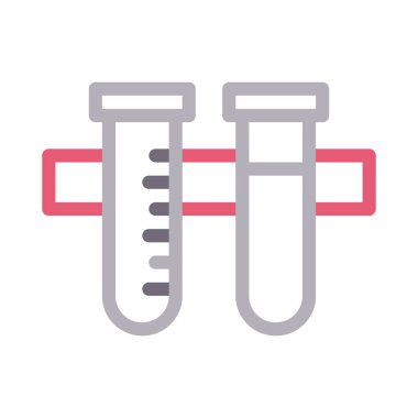 tüp vektör renk çizgisi simgesi