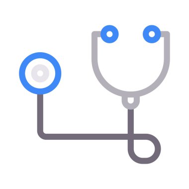 doktor vektör renk çizgisi simgesi
