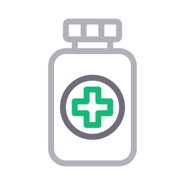 şişe vektör renk çizgisi simgesi