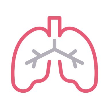 nefes vektörü renk çizgisi simgesi