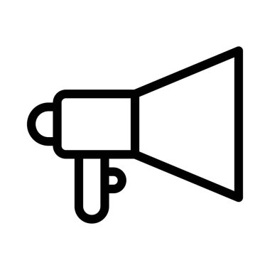 duyuru vektörü ince çizgi simgesi