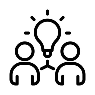 yaratıcı vektör ince çizgi simgesi