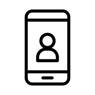 Giriş vektörü ince çizgi simgesi