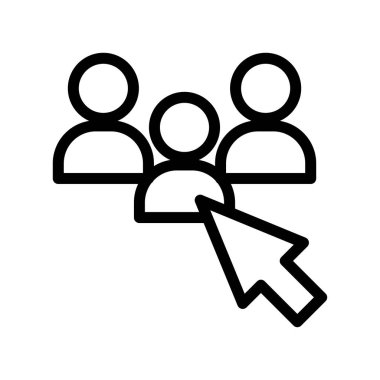 seçili vektör ince çizgi simgesi