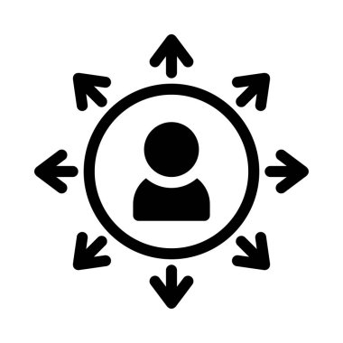 kullanıcı vektörü ince çizgi simgesi