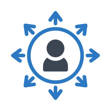 kullanıcı vektörü renk simgesi