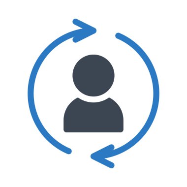 profil vektörü renk simgesi