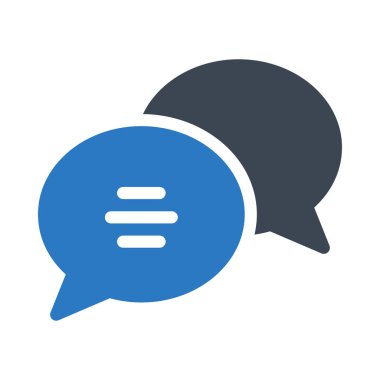 sohbet vektörü renk simgesi