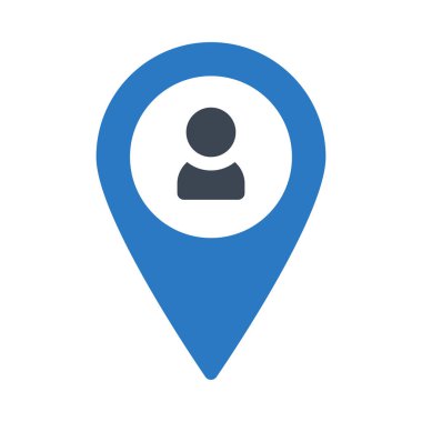 konum vektörü renk simgesi