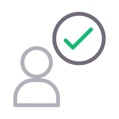 tamamlanmış vektör renk çizgisi simgesi