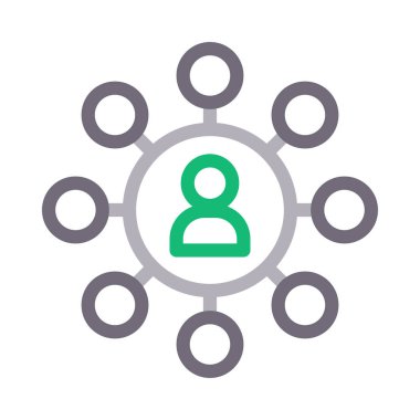 kullanıcı vektörü renk çizgisi simgesi