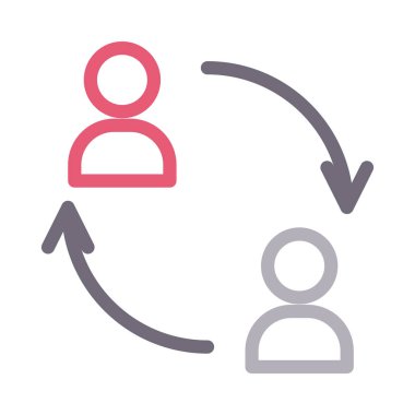 vektör renk çizgisi simgesini transfer et