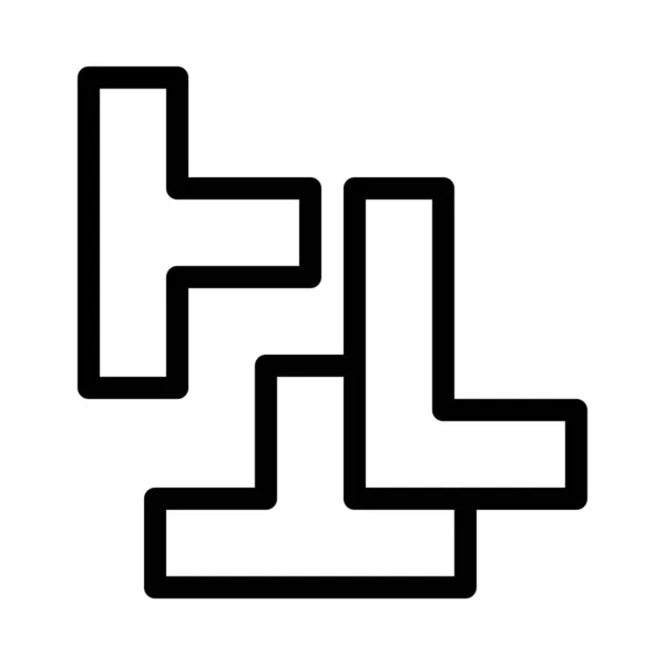 ゲームベクトルの細い線のアイコン — ストックベクタ