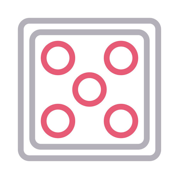 ludo vector colour line icon