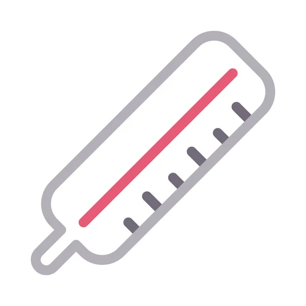 Temperaturvektor Farbe Linie Symbol — Stockvektor