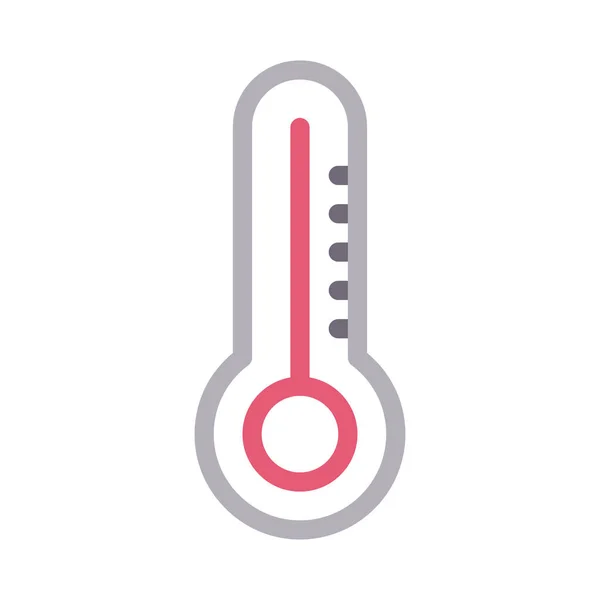 Temperature Vector Colour Line Icon — Stock Vector